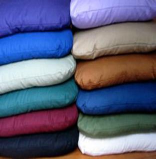 Zabuton's are available with Kapok or Buckwheat, with natural or certified organic cotton exteriors.
